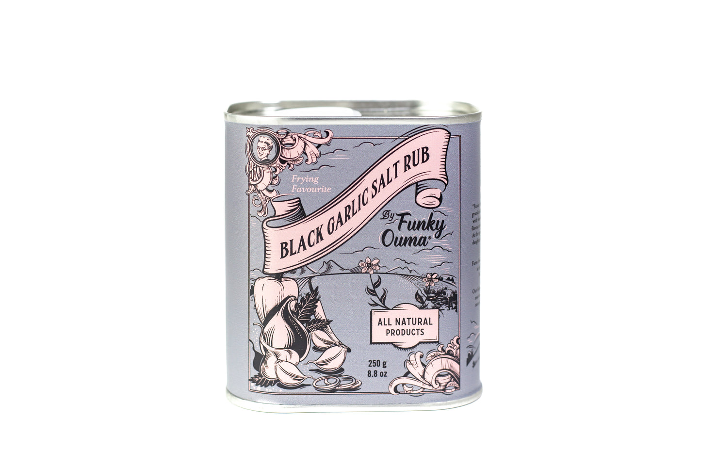 Funky Ouma Black Garlic Salt Rub 90g/250g