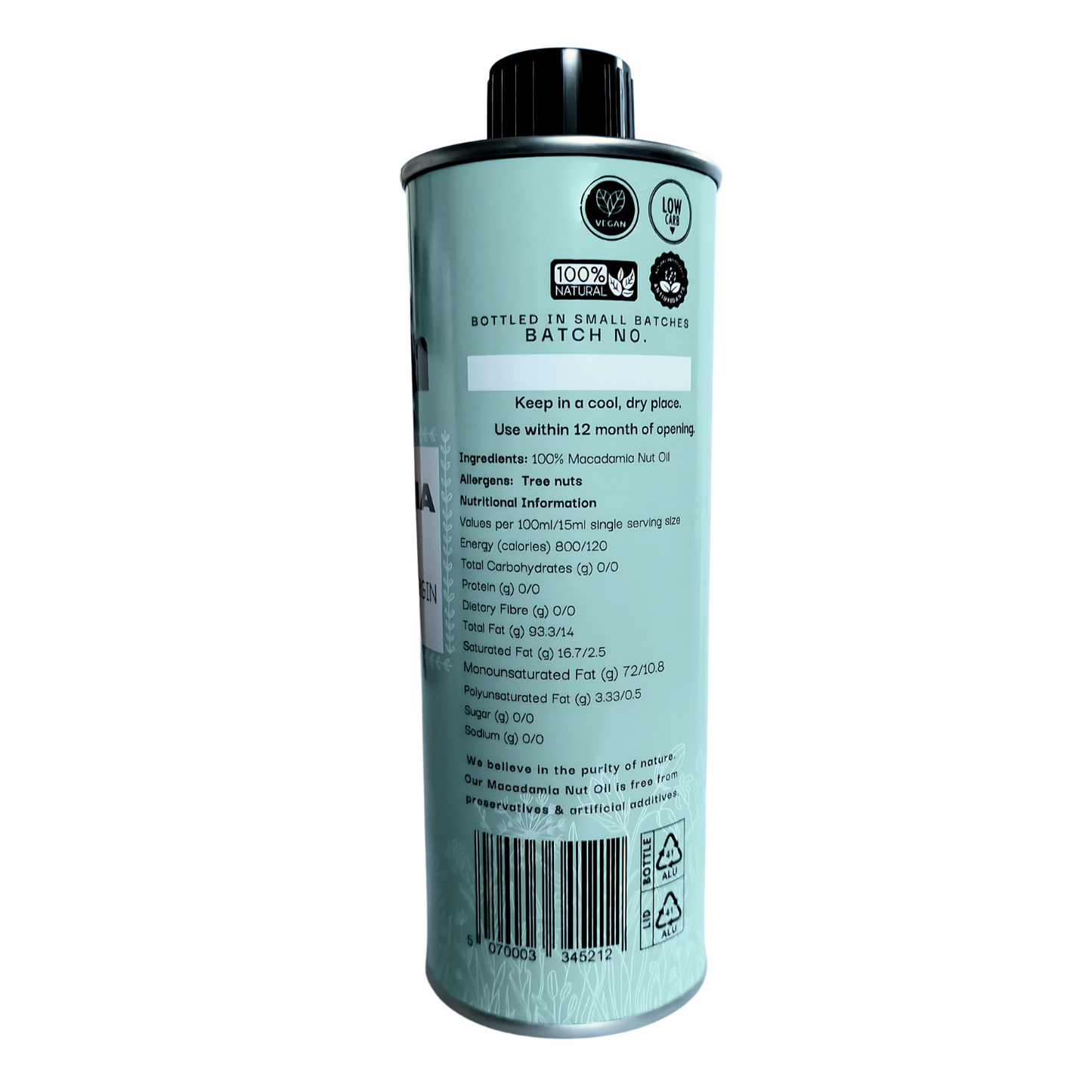 Nutish Macadamia Oil 250ml