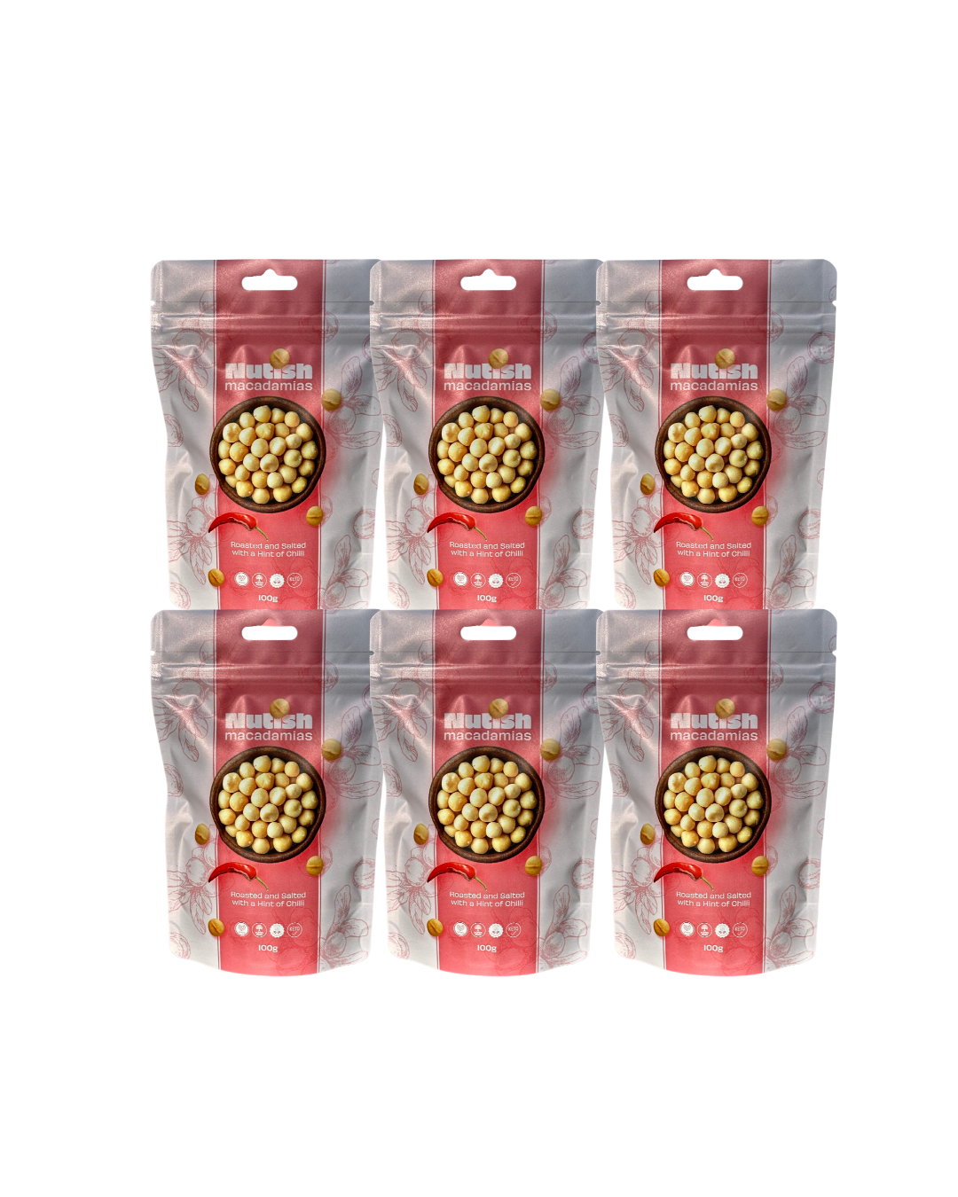 Nutish Roasted Macadamias with a hint of Chilli