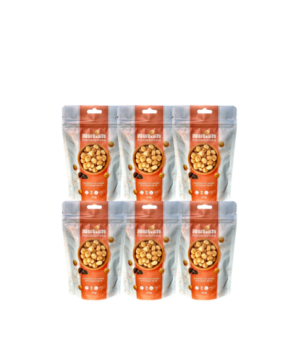 Nutish Roasted Macadamias salted with black garlic