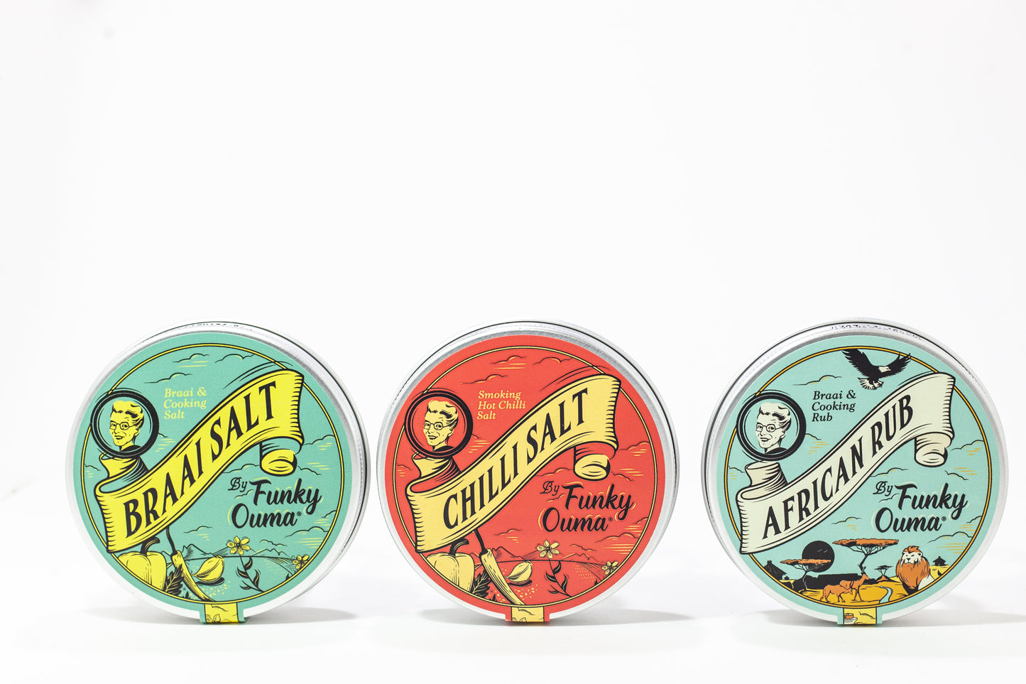 Funky Ouma Travel Tin set of 3