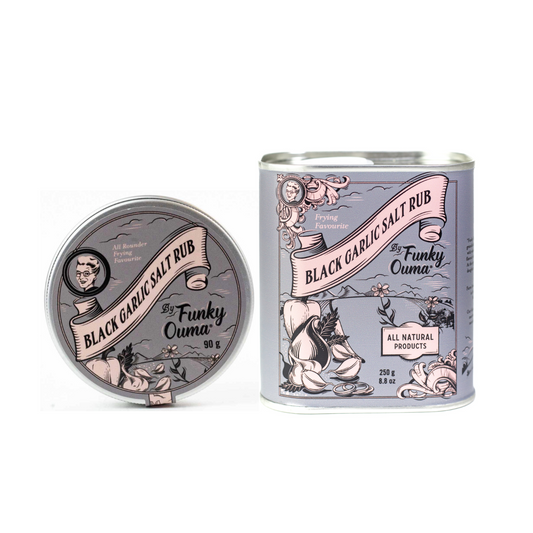 Funky Ouma Black Garlic Salt Rub 90g/250g