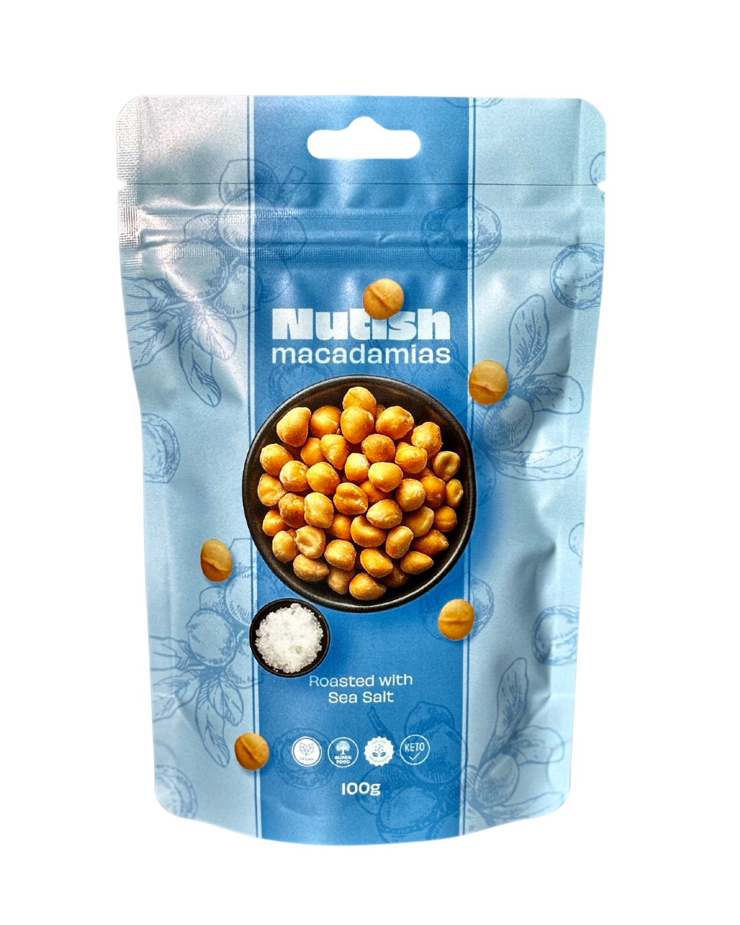 Nutish Roasted Macadamias with Sea Salt