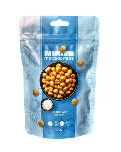 Nutish Roasted Macadamias with Sea Salt